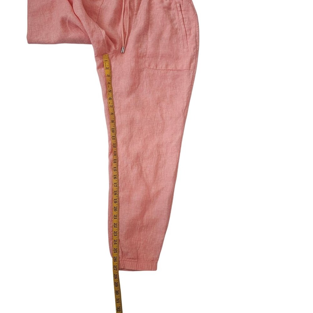 Athleta Sunset Glow Voyager Retreat Linen Tank Top Sz Large & Jogger Pants Sz 12 - Picture 15 of 16